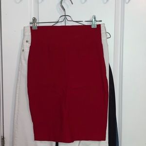Red Pencil Skirt